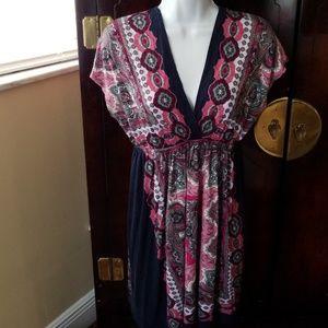 boho mini dress or tunic, size large